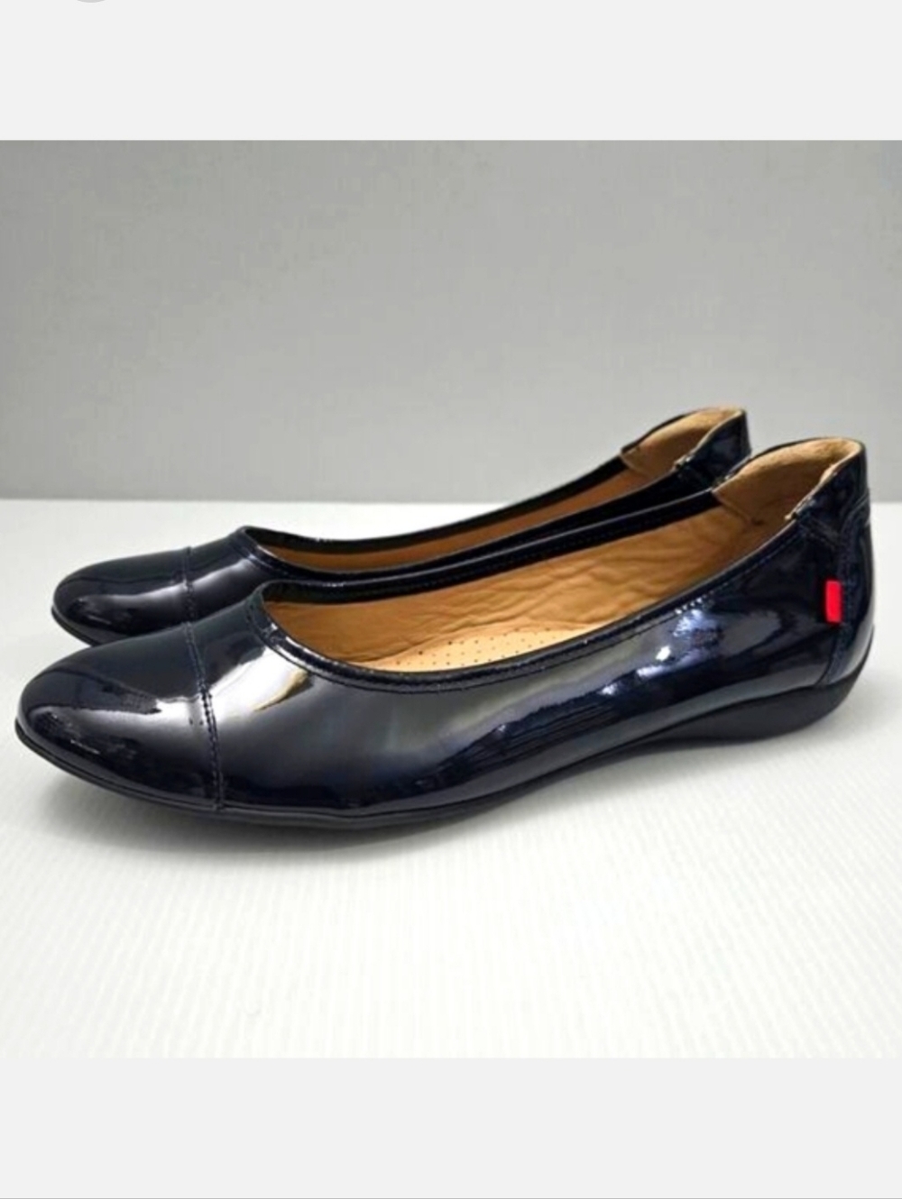 Marc Joseph New York Peters Street Ballet Flats Navy Blue Patent Leather 10.5